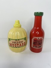 Mustard and Ketchup Bottle Salt and Pepper Shakers
