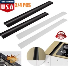 4× Silicone Kitchen Stove Counter Gap Cover Oven Guard Spill Seal Slit Filler US