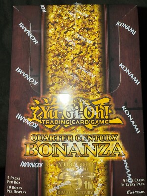 Yugioh Quarter Century BONANZA 10 boxes 1st Edition Factory Sealed