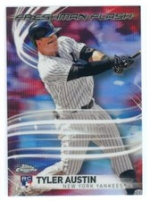 2017 Topps Chrome Freshman Flash Tyler Austin New York Yankees #FF-8