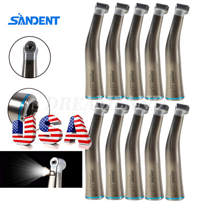 1-10 x Dental Fiber Optic Contra Angle 1:1 Handpiece Fit NSK Max X25L