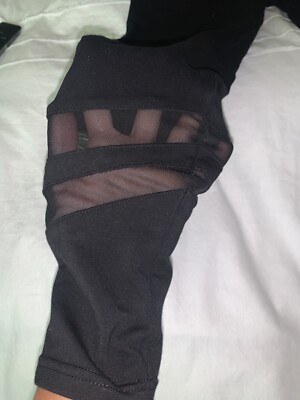 Legging Nine West En Maille Transparente Noir - Taille L, Style Mesh, Parfait Pour Sortie