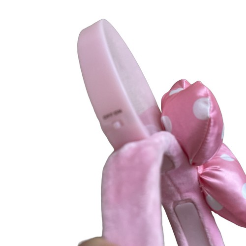 Disney Parks Minnie Mouse Pink Polka Dot Bow Light Up Ears Headband Works! - Picture 5 of 6