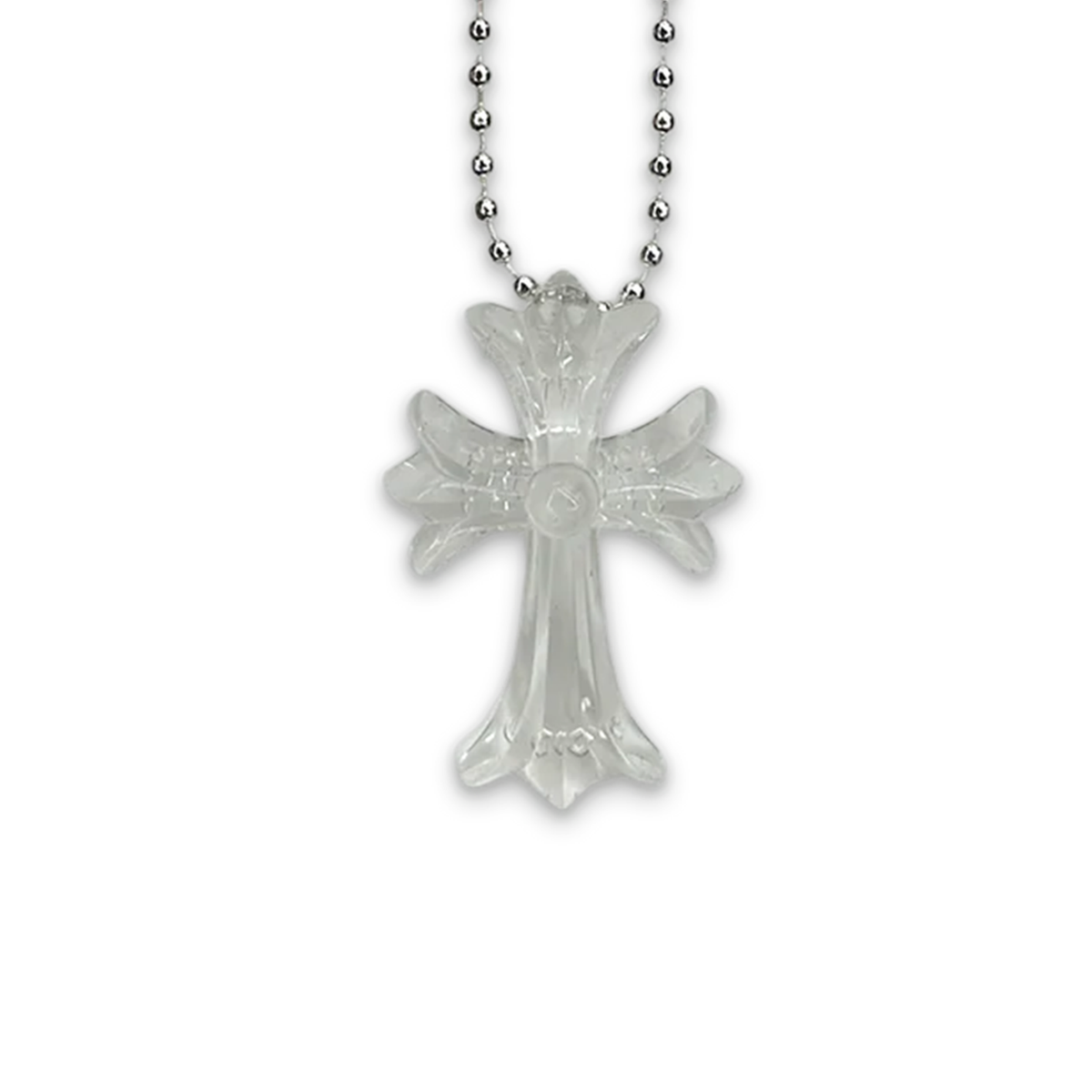 Chrome Hearts Clear Silicone Cross Necklace | eBay