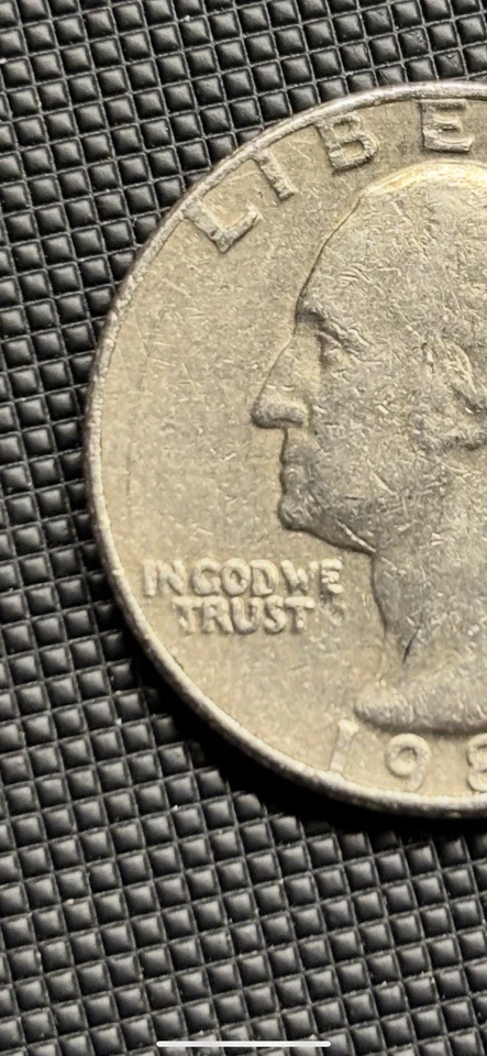 1981 P WASHINGTON QUARTER FILLED IN MINT MARK W/ERRORS, Circulated - Image 3 of 4