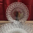 (4) 1930s Indiana Clear Depression Glass Pretzel Pattern Flat Soup / Salad Bowl