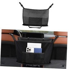 Car Net Pocket Handbag Holder, Purse Holder for Car, Net Pocket Organizer Black