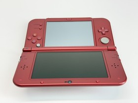 New 3DS XL Metallic Red Handheld System Bundle w/Games & Charger