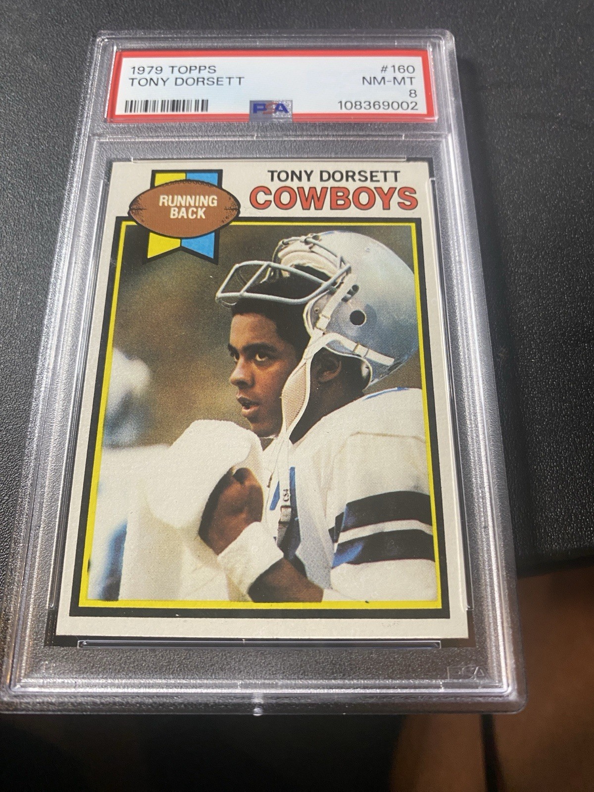 1979 Topps TONY DORSETT #160 PSA 8 NM-MT HOF Dallas Cowboys