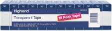 Transparent Tape, 3/4" X 1000", 1" Core, Clear, 12/Pack 5910K12