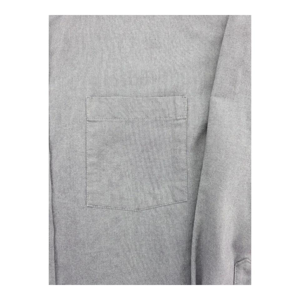 Camisa Bill Blass sin arrugas Oxford verde abotonada manga larga para hombre 18 34/35 Foto 4 de 4