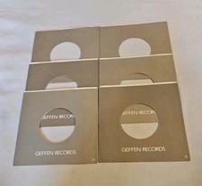 45 RPM 7" RECORD SLEEVES CO. SLEEVE 6 PACK SEE PHOTOS Geffen Records SLV343