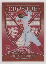 2018 Panini Chronicles Crusade Ruby Wave Prizm 57/199 Victor Robles #16 2x6