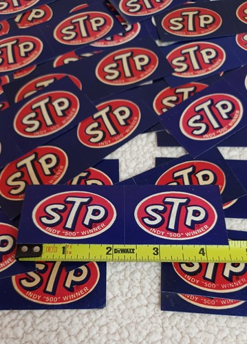Vintage Original STP Indy 500 Gewinner Aufkleber 200 Stück (100 Blatt) klein Mini - Bild 10 von 20