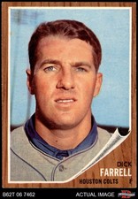 1962 Topps #304 Turk Farrell Colt 45s 8 - NM/MT