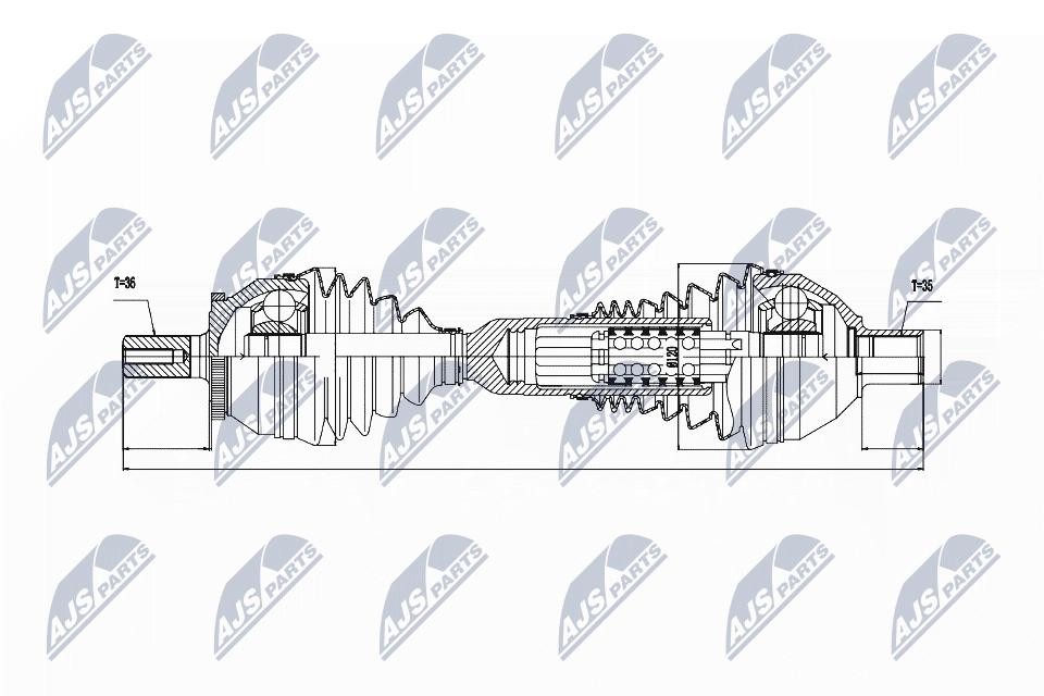 N.T.Y. NPW-VV-047.NTY Drive Shaft for VOLVO - Image 2