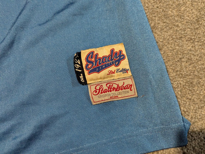 Shady Limited Jersey Mens 4XL Blue Football Long Sleeve Eminem