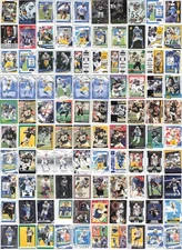 (100) Los Angeles Chargers Team Lot NFL Football Cards Collection
