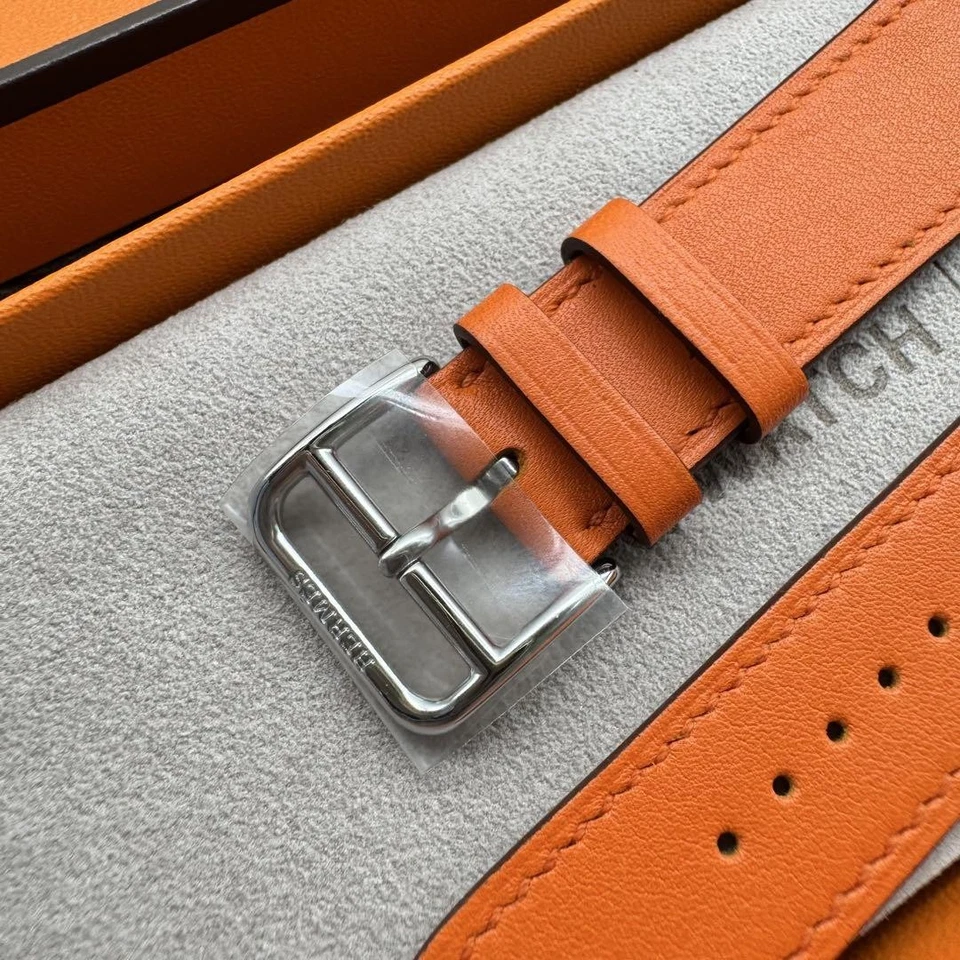 Apple Watch Hermes Correa Rápida de Cuero Naranja Sin Usar para 38mm-42mm Foto 4 de 4
