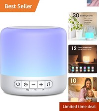 Sound Relaxation Machine with Night Lights - 30 Sounds for Traveling  Home Use