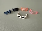 Vintage Barbie 5 Piece Sunglasses Lot Fashion Doll 1980s