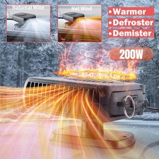Portable 200W 12V Car Auto Heater Cooling Fan 2-Gear Defogger Defroster Demister