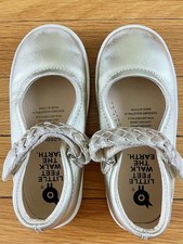 Zapatos planos Mary Jane Miss Plat de cuero trenzado dorado con suelas antiguas 26 9