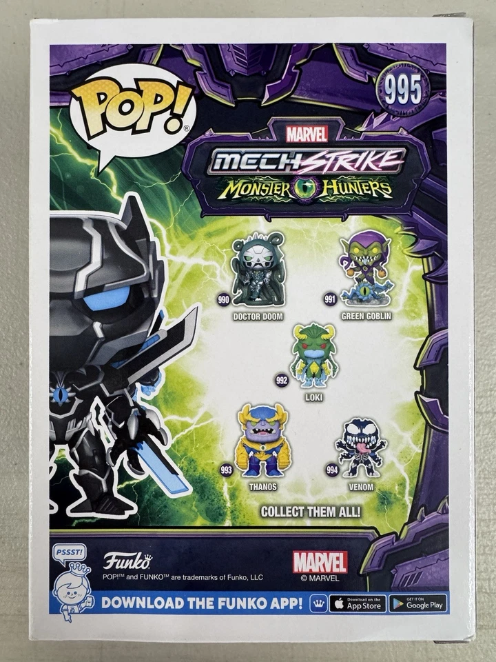 Black Panther 995 ~ Marvel: Mech Strike - Monster Hunters ~ Vinilo Funko Pop Foto 3 de 4