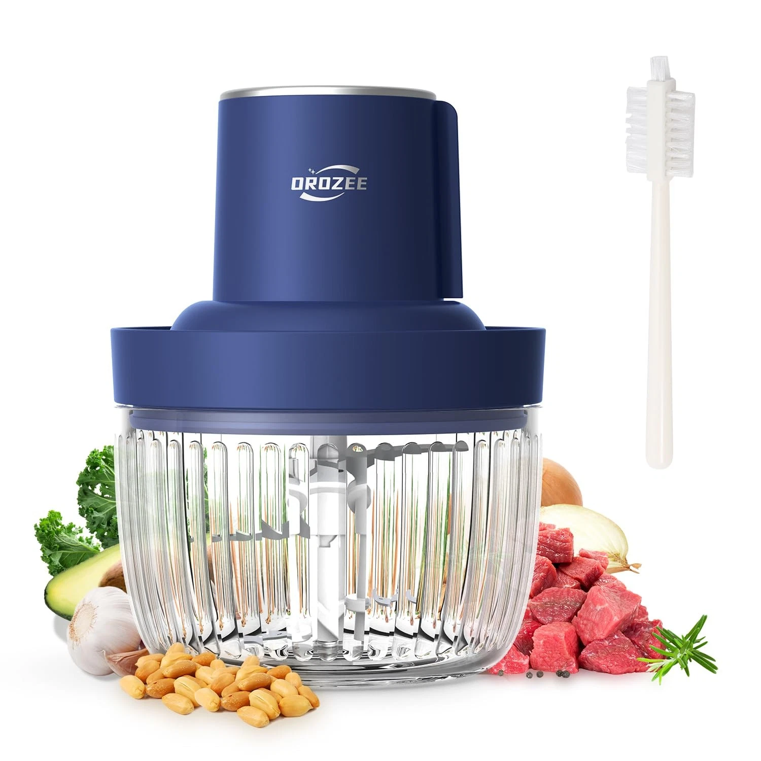 Deluxe Food Processor, Electric Food Chopper with 1.8L (8 Cup) Capacity Glass...