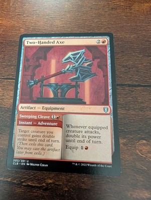 Two-Handed Axe - CLB 203/361 - Battle for Baldur's Gate MTG NM+