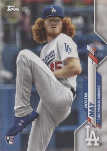 Dustin May Signed Bowman Chrome Card Psa Dna Coa Los Angeles