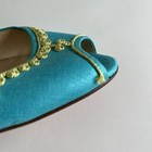 Christian Louboutin Vintage Peep Toe Embroidered Slides - New — photo 9
