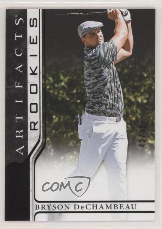 2021 Upper Deck Artifacts Rookies Black 42/99 Bryson DeChambeau #62 3h1