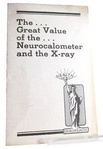Vintage DEFIANCE OHIO Chiropractor Brochure For Neurocalmeter Willis Stemen DC
