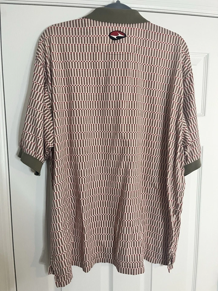 Polo de golf vintage Nike Golf Tiger Woods. Logo Yin Yang. XXL Foto 4 de 4