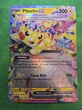 2024 POKEMON TCG SURGING SPARKS 57/191 PIKACHU EX DOUBLE RARE NEAR MINT