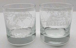 Kilbeggan Irish Whiskey Clear Glass Lot Of 2