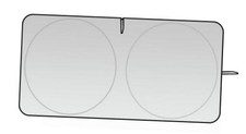 Windshield Sun Shade - 63" x 34" Reflective Auto Sunshade Blocks UV Rays Large