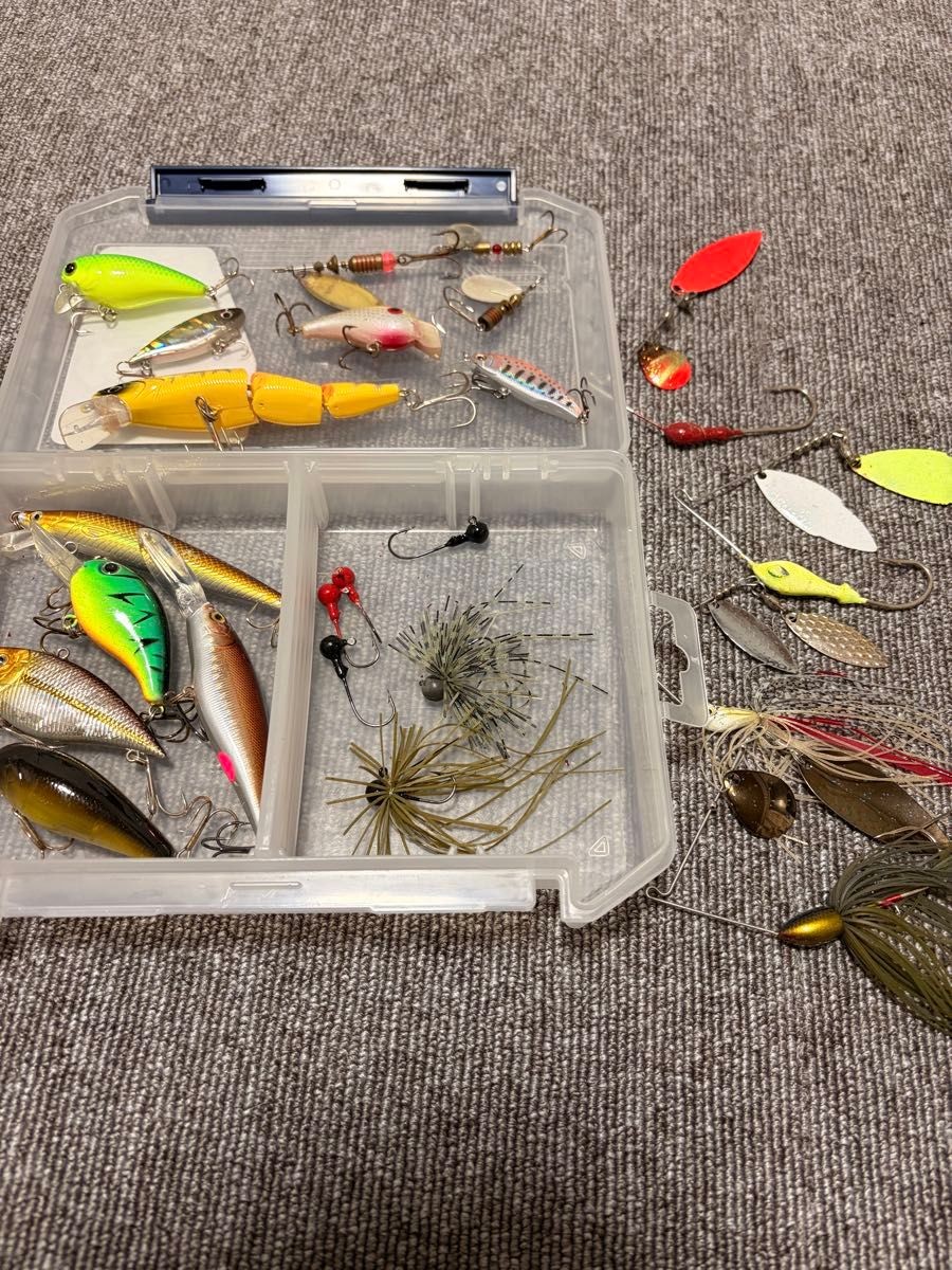 Fishing tackle lures worms spoons set of many - Image 1