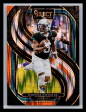 2024 Panini Select #144 Darnell Savage Jr. Black & Orange Prizm Shock Packers