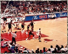 Michael Jordan 1992, Clyde Drexler "1992 NBA Finals" PSA Type 1 foto originale