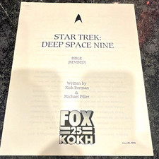 Fox 25 Kokh Star Trek Deep Space Nine Vintage Press Photo Revised Bible