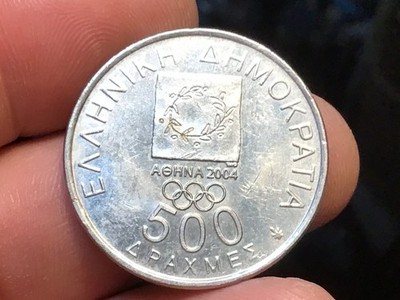 Greece 2000. Athens 2004 Olympics 500 drachma coin