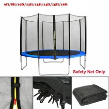 Universal Replacement Trampoline Safety Net Enclosure Net Only Srounded Ouside