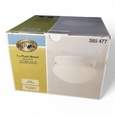 Hampton Bay Flush Mount Fixture White 385 477 - 7 inch 