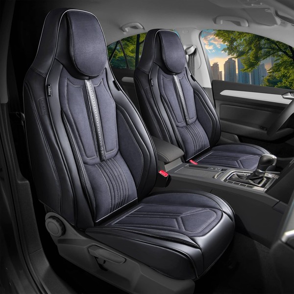SchonbezüGe SitzbezÜGe FüR Mercedes Sprinter W907/910 Bj Ab 2018 In Schwarz/Grau-image