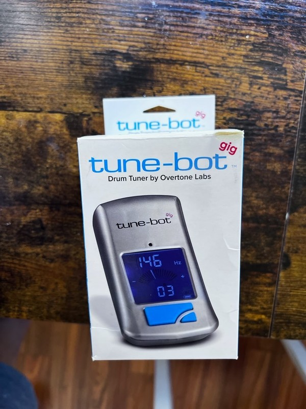 Tune-Bot Gig Clip-On Digital Drum Tuner with Backlit LCD Display