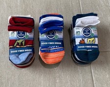 New Bundle Life Is Good Socks, Boys Small Size 4-8 