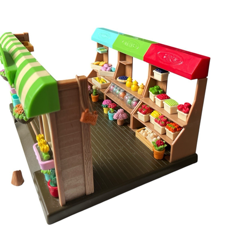 Lil Woodzeez Playset-Hoppin Farmers Market-Jeu de 67 pièces-Jouets