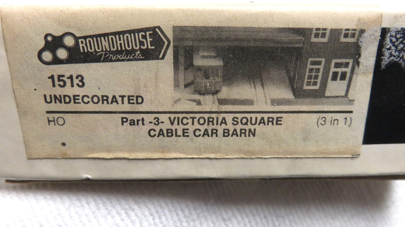 Victoria Square Cable Car Barn - Roundhouse - NIB - OOP, 2 Story Brick Bldg.